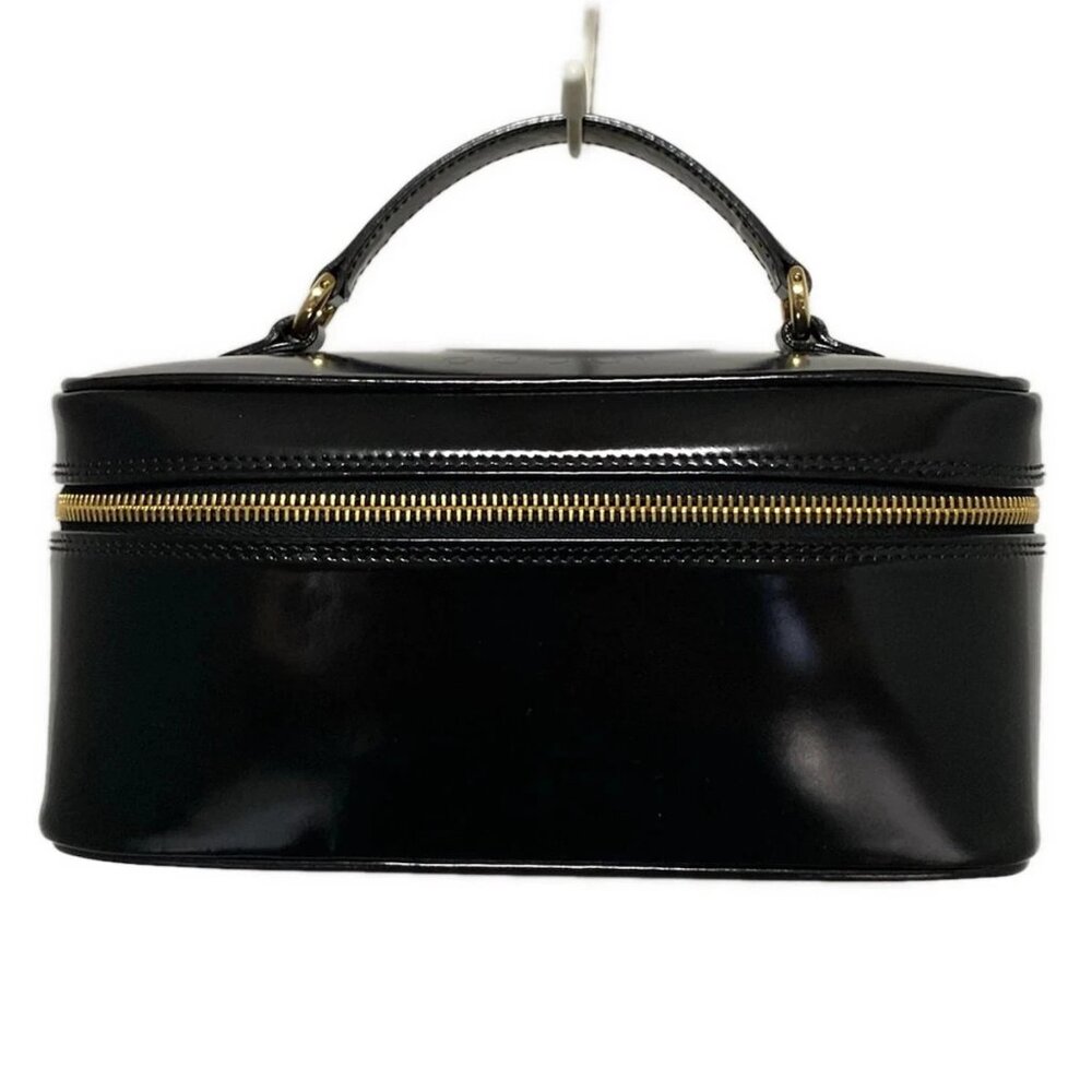 GUCCI Bamboo Black Leather Vanity Bag bran190-101725